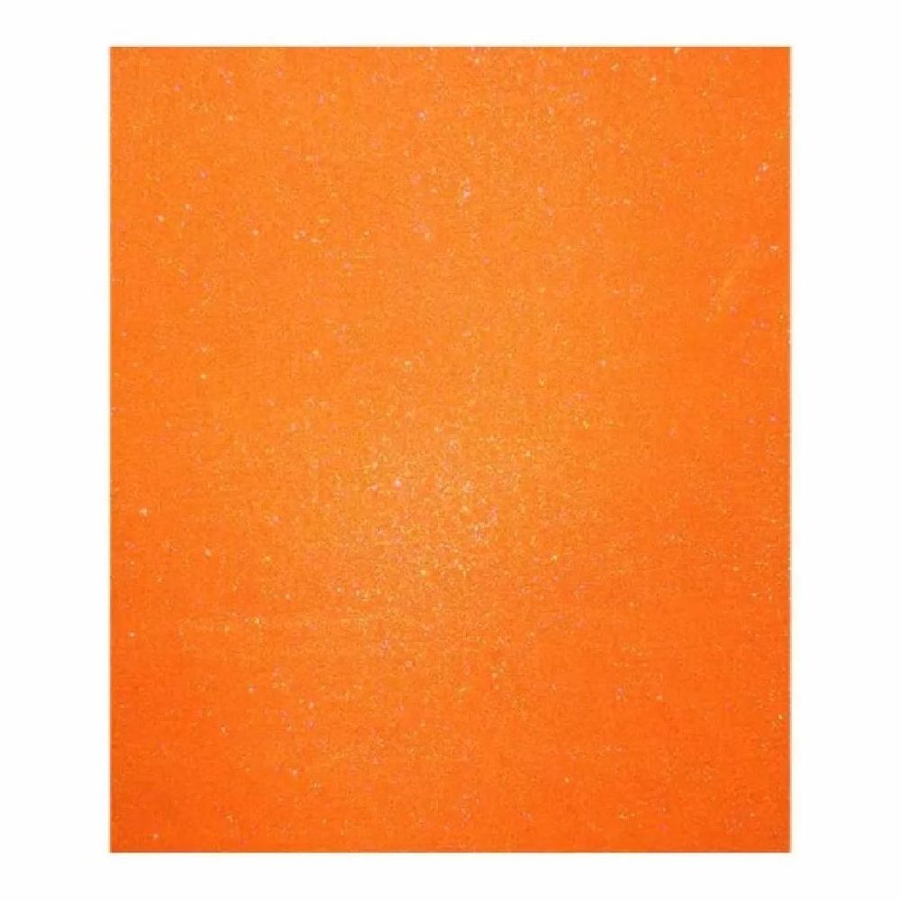 Folha Eva Ibel Glitter 40x48 Laranja Und Avil Textil 3884