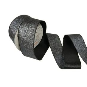 Fita Cetim C/Lurex 12 Preto 10Mt Fita Cetim C/Lurex 12 Preto 10Mt