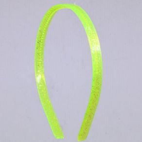 Tiara Glitter com Dente 10Mm Verde Neon C/12Und