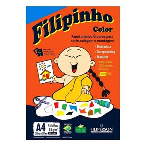 Filipinho Color 85G/M2 210X297mm A4 C/45Fls
