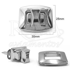 Fecho Bolsa 151319 3X2,4Cm Niq Und