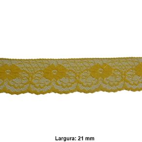 Renda Rigida 900 Pa 21Mm N.5 15 Am.Ouro C/50Mt
