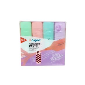 Marca Texto Liq Flat Past 4Cores Bl