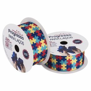Fita Egl 9Tr 38Mm 024 Quebra Cabeca Autismo 10Mt
