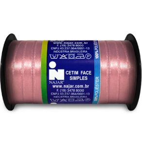 Fita Cetim Najar N.1 Poliester 69 Nude 100Mt