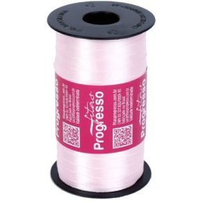 Fita Cetim Progresso N.1 206 Rosa Claro 100Mt Fita Cetim Progresso N.1 206 Rosa Claro 100Mt