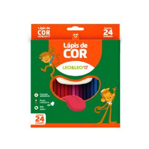 Lapis 24 Cores Resina Sextavado Flex Leoleo Lapis 24 Cores Resina Sextavado Flex Leoleo