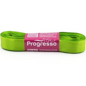 Fita Cetim Progresso N.3 677 Verde Folha 10Mt