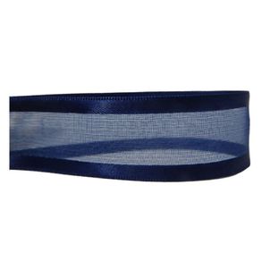 Fita Zc Voal C/Cetim N.009 215 Azul Marinho 10Mt