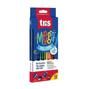 Kit Lapis Cor (Bl) Megasoft Cjto12 Cores 15Pc Kit Lapis Cor (Bl) Megasoft Cjto12 Cores 15Pc