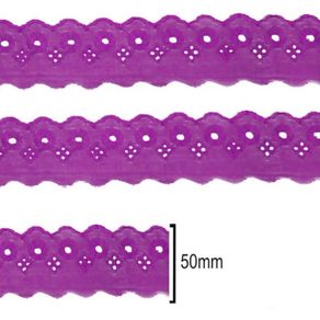 Bordado Ingles Ctb 5Cm 134 Rosa Esc 312 13,70Mt