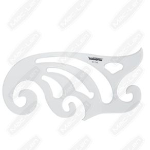 Regua Acrilico Curva Franc18,5X7,5(23280)