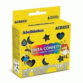 Tinta Confetti Conj/6Und 15Ml Bl (Ec)