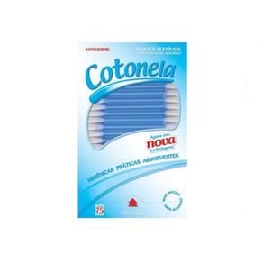 Hastes Flexiveis Cotonela 75Und Azul