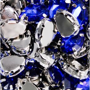 Chaton Engrampado Gota 10X14mm Az Royal 237 C/10Und Chaton Engrampado Gota 10X14mm Az Royal 237 C/10Und