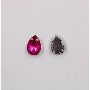 Chaton Engrampado Gota 10X14mm Rs Pink 223 C/10Und