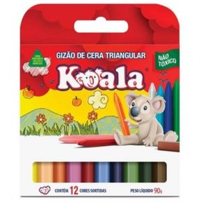 Gizao de Cera Triangular C/12Cores Gizao de Cera Triangular C/12Cores