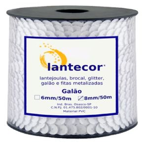 Lantejoula Tranc Metalica 08Mm 180 50Mt