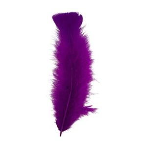 Pena de Galinha Violeta C/10Und Pena de Galinha Violeta C/10Und