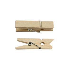 Mini Prendedor 3,5Cm Natural 50Und Luli