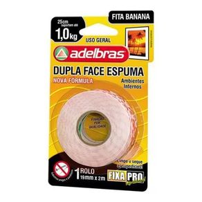 Fita D.Face Espu.941 Fixa Pro 19Mmx2m Und