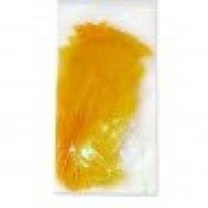 Pena de Galinha Amar.Ouro C/10Und