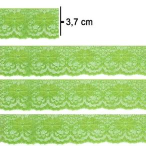 Renda Rigida 900 Pa 37Mm N.37 27 Amarelo Citrico Neon C/50Mt