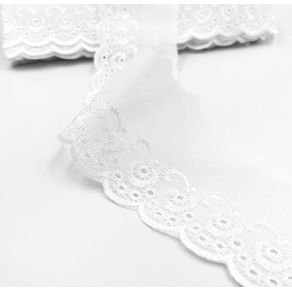 Bordado Ingles Ctb 7.5Cm 149 101 Branco C/13,7Mt Bordado Ingles Ctb 7.5Cm 149 101 Branco C/13,7Mt