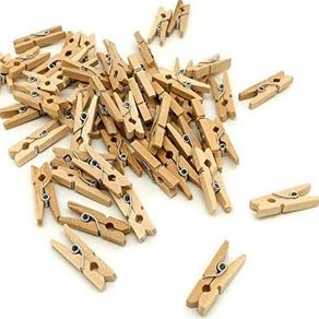 Mini Prendedor 2,5Cm Natural 50Und Luli Mini Prendedor 2,5Cm Natural 50Und Luli