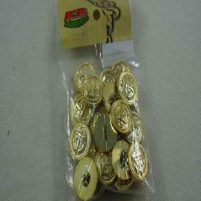 Botao 9249/32 Ancora Ouro C/25Und