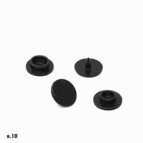Botao Pressao Scovill 10 Preto C/200Und