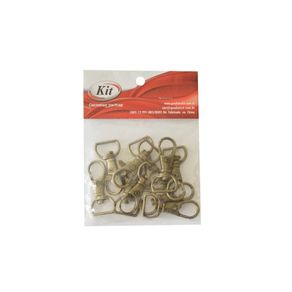 Mosquetao 38Mm Ld-073 Ouro Velho C/10Und