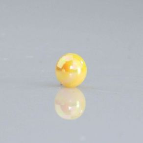 Perola Bola Leitosa Irisada 8Mm Amarelo 50G