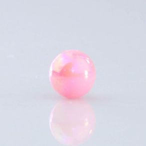 Perola Bola Leitosa Irisada 10Mm Rosa 34 50G