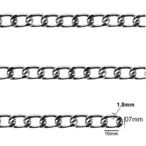 Corrente Nybc 7X10mm (1.8) Prata Mt