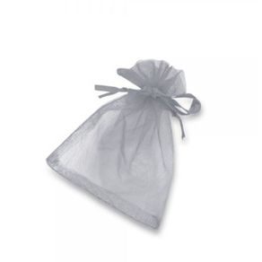 Saco Organza Ref 11344 16X23 Prata Pct C/10Und