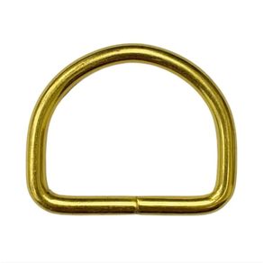 Meia Argola 25Mm Ouro 10Und