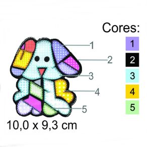 Aplic. Bord. M Cachorro Color. 4093