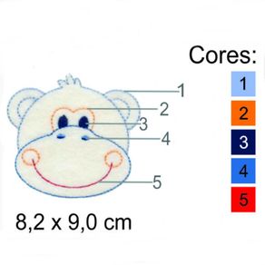 Aplic. Bord. M Cara de Macaco 3543