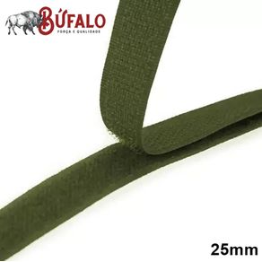 Fitas de Veludo 25Mm Verde Militar C/25Mt