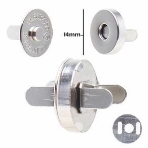 Botao Ima P 14Mm Prata C/10Und Nybc