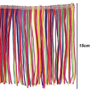 Franja 15Cm Cor Mult 10Mt