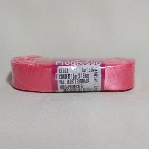 Fita Cetim Progresso N.3 1388 Rosa Camelia 10Mt