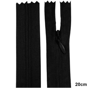 Fechos Ecler Inv 20Cm Preto C/100Und