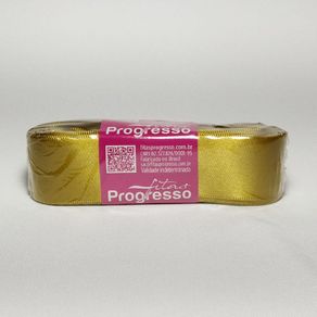 Fita Cetim Progresso N.07 1353 Dourada 10Mt