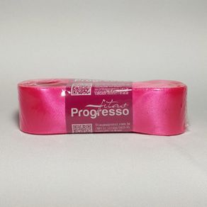 Fita Cetim Progresso N.07 279 Rosa Citrico 10Mt