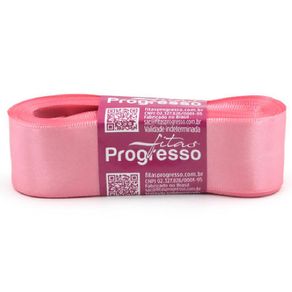 Fita Cetim Progresso N.07 009 Rosa Petala 10Mt