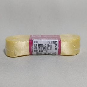 Fita Cetim Progresso N.3 1389 Amarelo Bb 10Mt