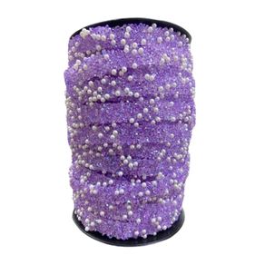 Tira Strass C/Perola Mj-3C Lilas Mt