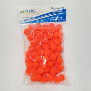 Pompom-S 20Mm 01 Laranja Flore C/100Und